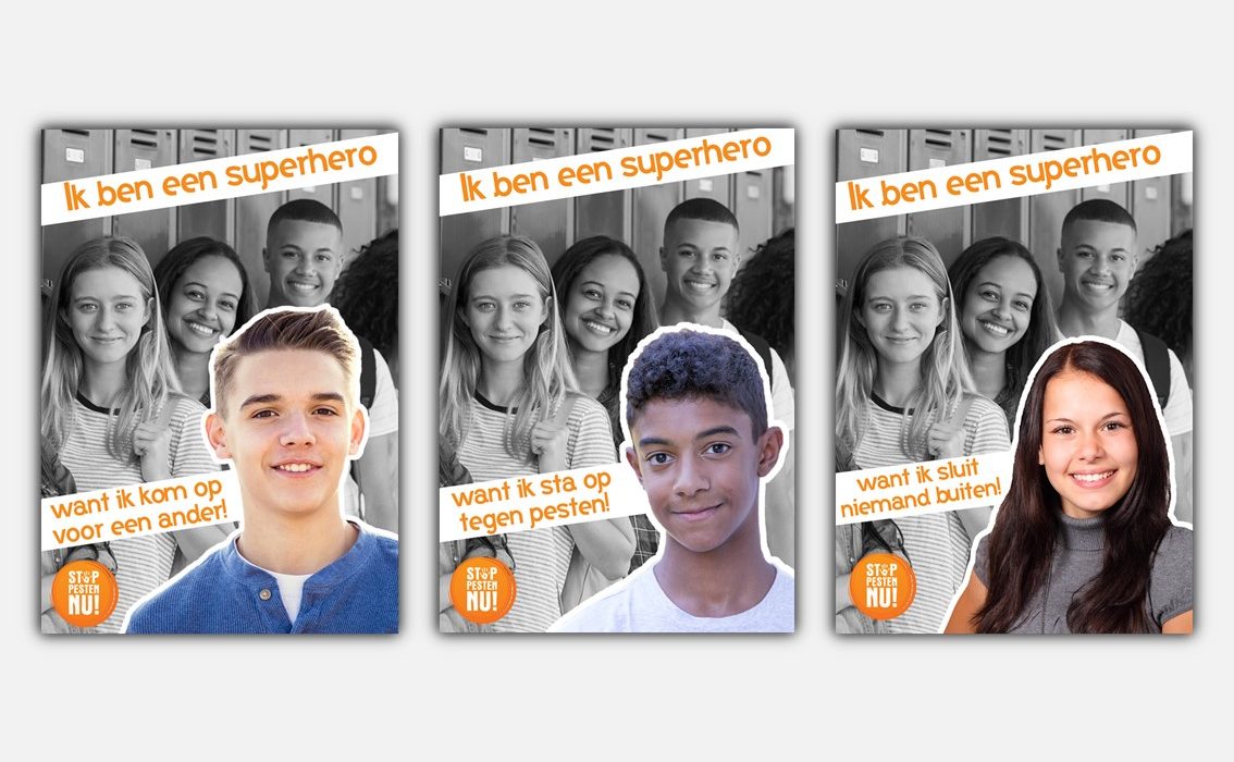 Posters Campagne Stichting Stop Pesten Nu